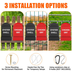GSDOTZAP 2pcs kit with mounting hardware for easy setup in coop