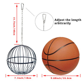 GSHWXD hanging feeder ball assembly view demonstrates two hemispheres and secure locks.