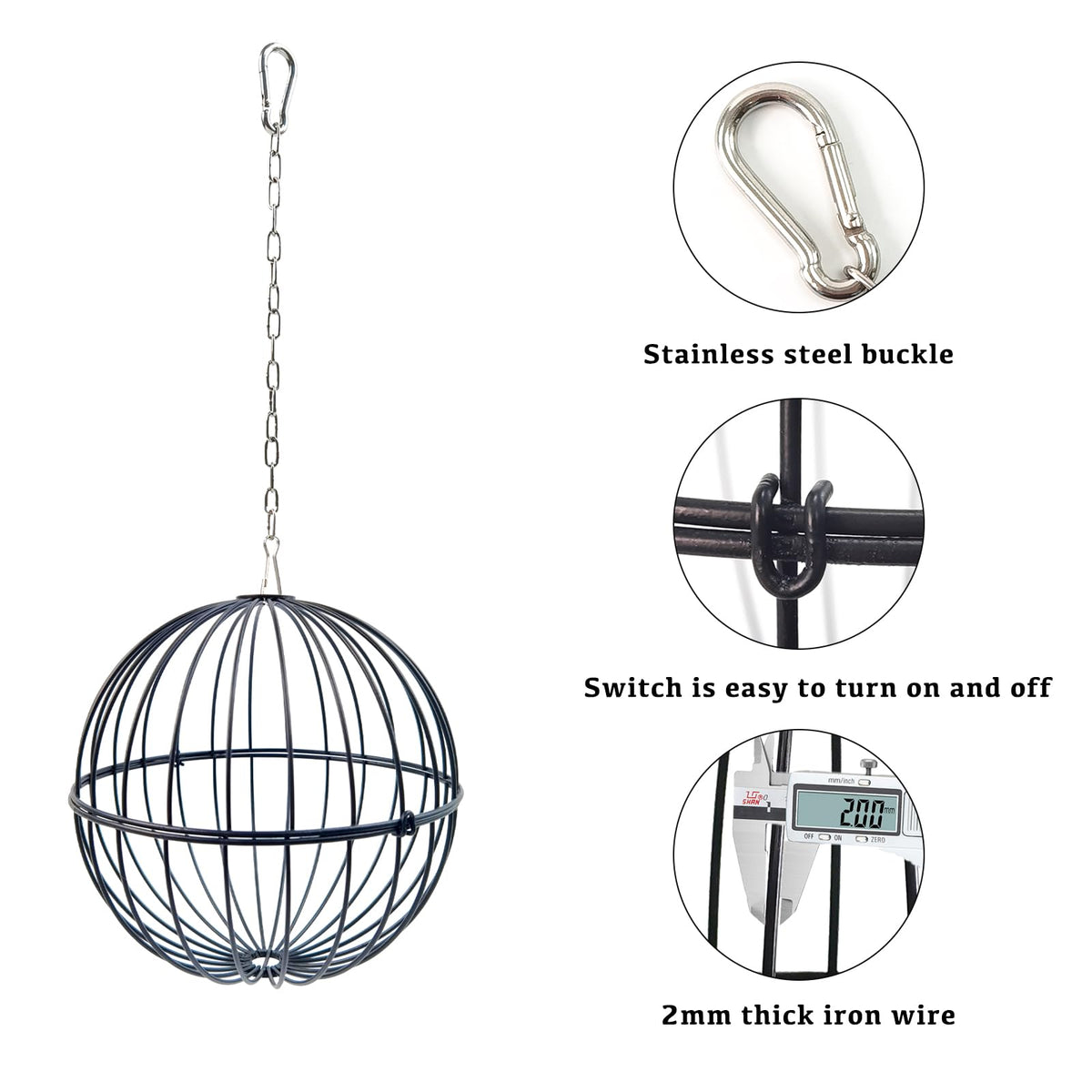 GSHWXD chicken feeder with long chain highlights adjustable height.