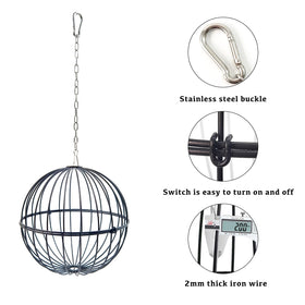 GSHWXD chicken feeder with long chain highlights adjustable height.