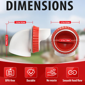 GSHWXD compatible with buckets, barrels, bins, and troughs