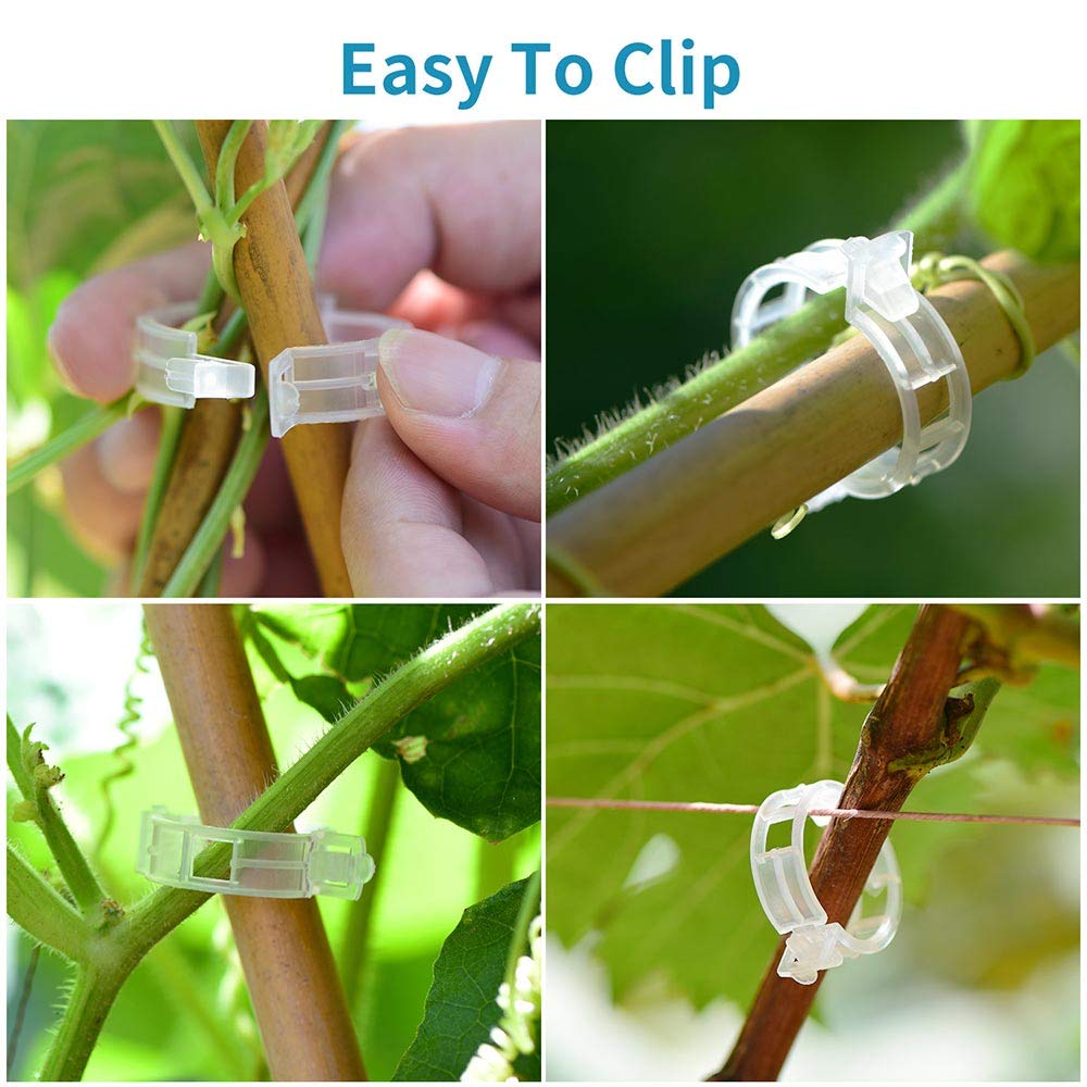 GSINODRS plastic clip pack for garden simplifies plant training