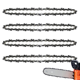 GSSHBR four-pack 10-inch chainsaw chains in packaging for easy replacement
