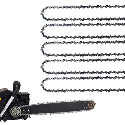GSSHBR 5-pack 20-inch chain with 76 drive links for precise replacement and smooth cuts.