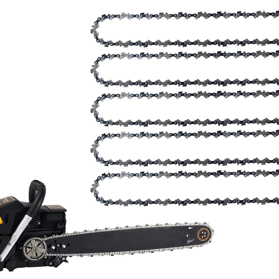 GSSHBR 5-pack 20-inch chain with 76 drive links for precise replacement and smooth cuts.