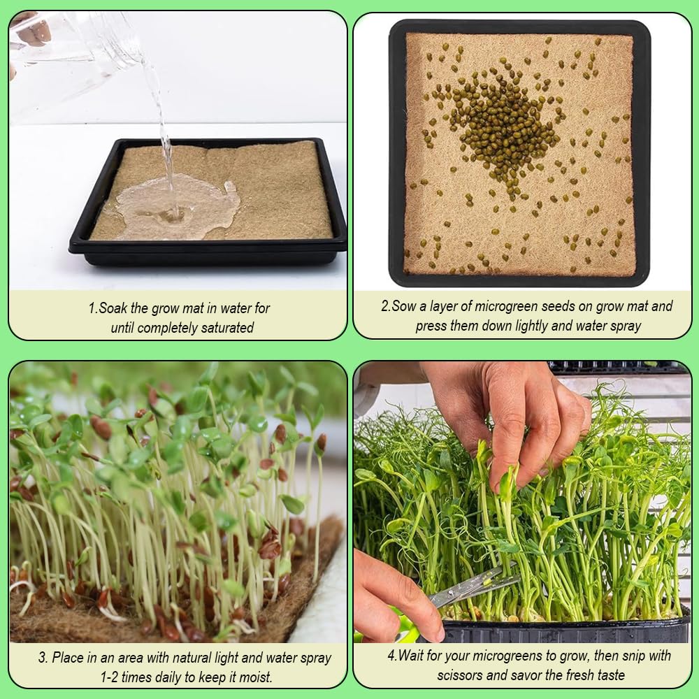 GSZEPSEX jute seed germination pad retains moisture for healthy sprouts