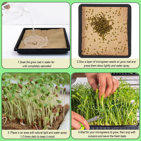GSZEPSEX jute seed germination pad retains moisture for healthy sprouts