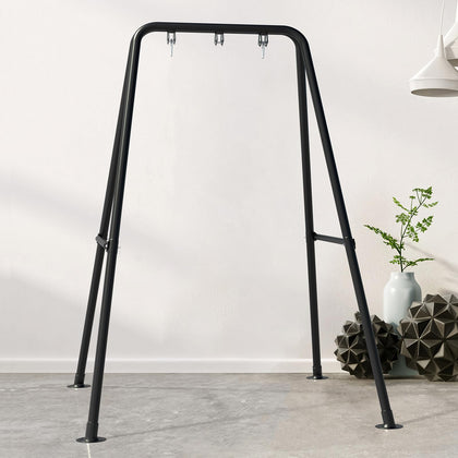 G TALECO GEAR hammock chair stand in A-type frame provides stable support.