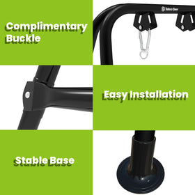 G TALECO GEAR versatile stand fits porch, net, disc, and saucer swings.
