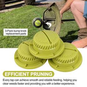 Gteana green bump knob for Ryobi RY252CS, sturdy design