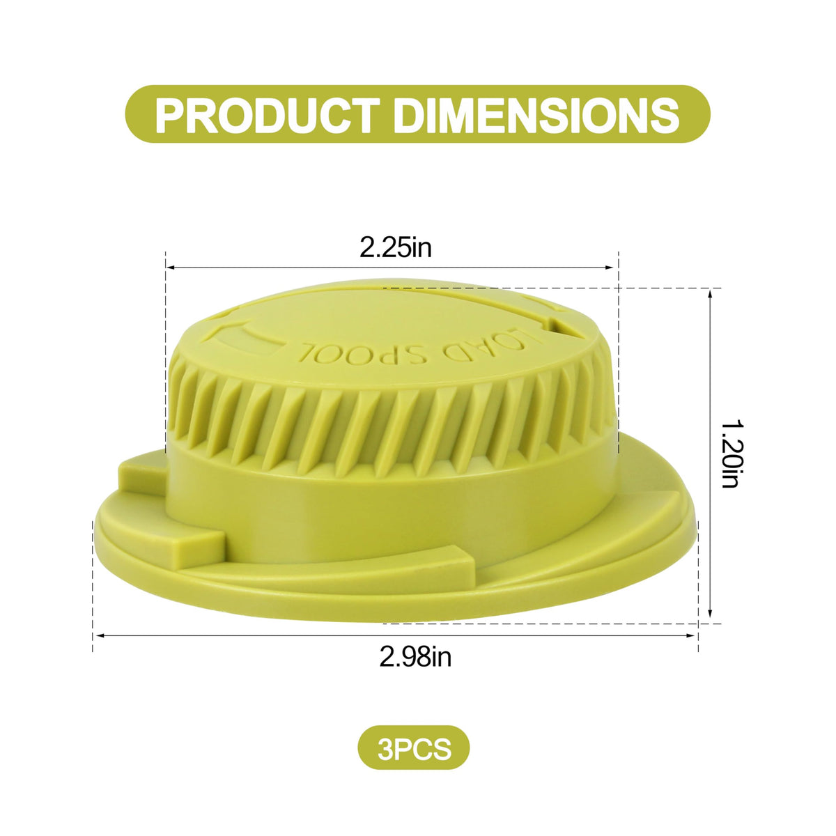 Gteana green bump knob for Ryobi RY40230, easy line feed