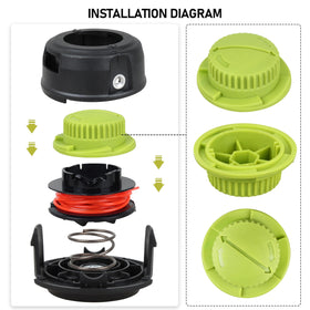 Gteana green bump knob for Ryobi RY41135, smooth operation