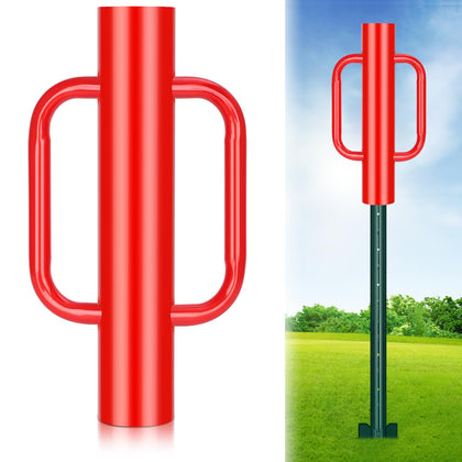 Gtongoko 18lb T‑post driver with handles for easy fence post installation