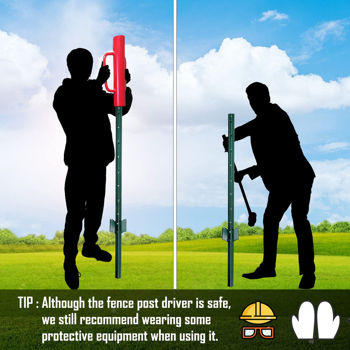 Driver measures 24 inches tall with 7.5 inch width and 2.6 inch inner diameter
