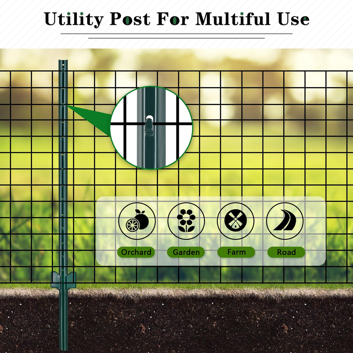 Gtongoko quick and easy installation with a hammer or post driver.