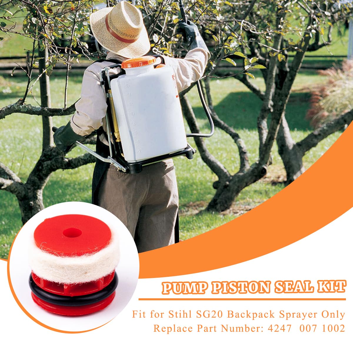 gtpartes sg20 backpack sprayer seal kit easy installation and maintenance