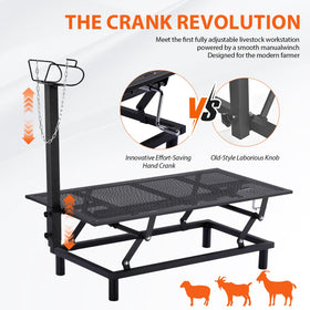 GTPLAYER heavy-duty steel frame with rust-resistant coating for farm durability.