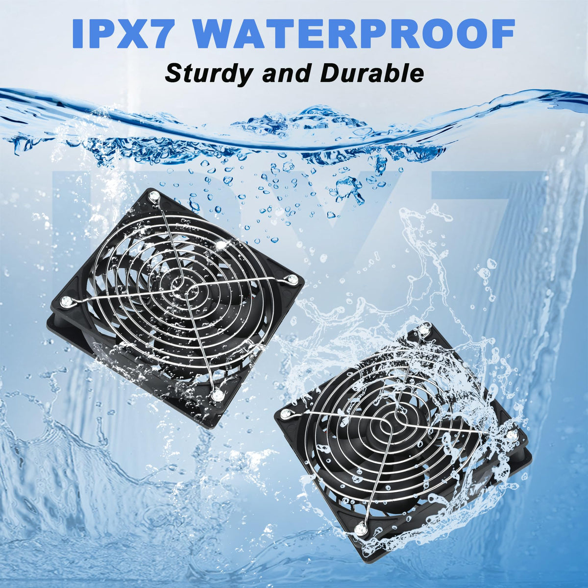 GTQKING dual exhaust fans improve coop air circulation for poultry comfort.