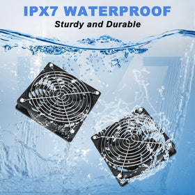 GTQKING dual exhaust fans improve coop air circulation for poultry comfort.