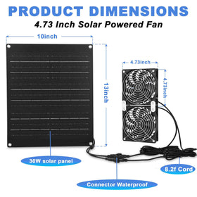 GTQKING IPX7 waterproof fan withstands wet outdoor conditions.