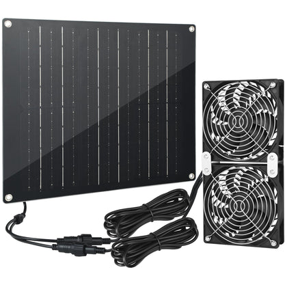 GTQKING solar powered fan main unit for versatile daylight cooling.