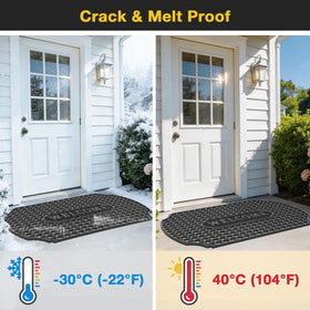 GTRY easy-clean mat that rinses dirt away through drainage holes