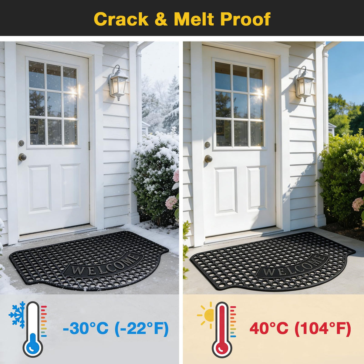 GTRY versatile outdoor mat for front doors, garages, and commercial spaces