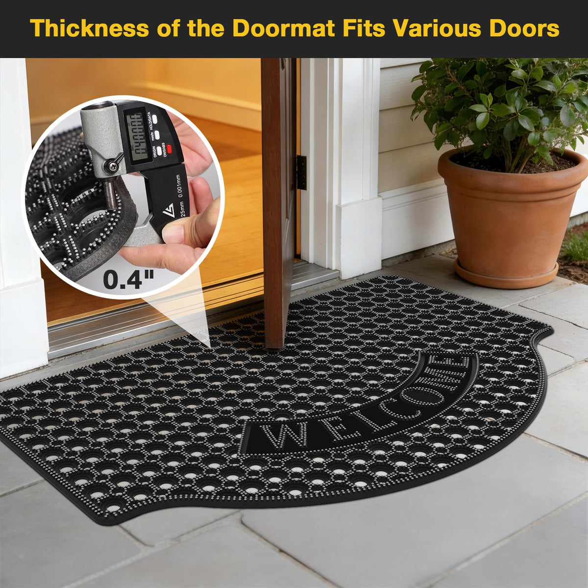 GTRY durable rubber mat suitable for bars and restaurant doorways