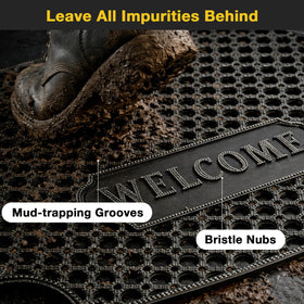 GTRY non-slip rubber mat ideal for wet porches with stable footing