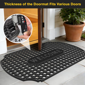 GTRY outdoor mat for front entry dries quickly and resists wear