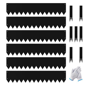 GTSABWAY 6-pack edging kit in black creates clean garden borders.