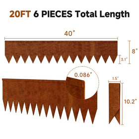 GTSABWAY seven clamps ensure secure no-dig edging installation.