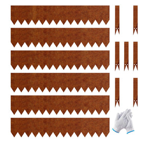GTSABWAY cor-ten edging panel with rust patina for durable garden borders.