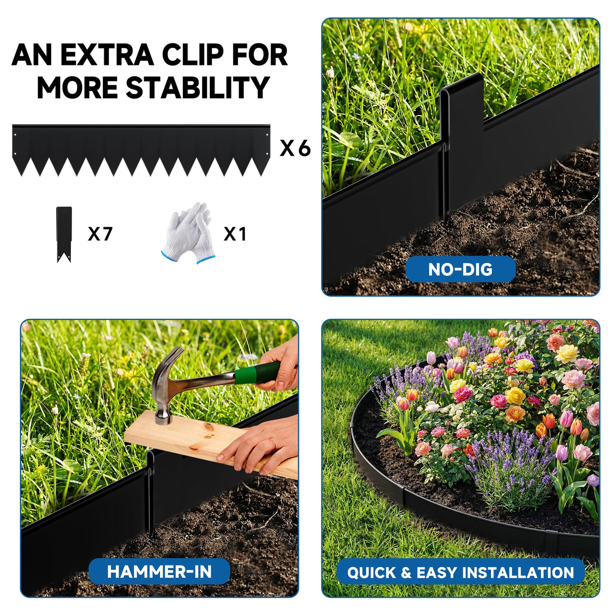 GTSABWAY hammer-in installation with rubber mallet for quick no-dig setup.