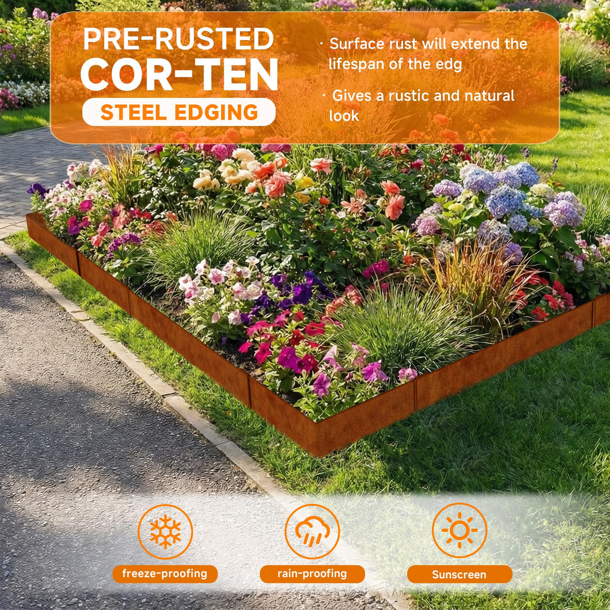 GTSABWAY garden border-definition blends with landscape design.