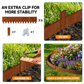 GTSABWAY hammer-in installation guides easy shaping around curves.