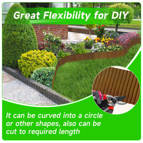 GTSABWAY durable lawn edging installed easily to hold mulch.