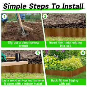 GTSABWAY rounded-edge border for safe, clean bed delineation.