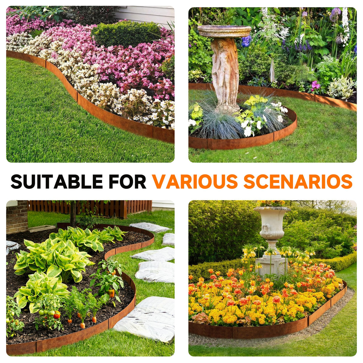GTSABWAY rust patina enhances curb appeal in outdoor spaces.
