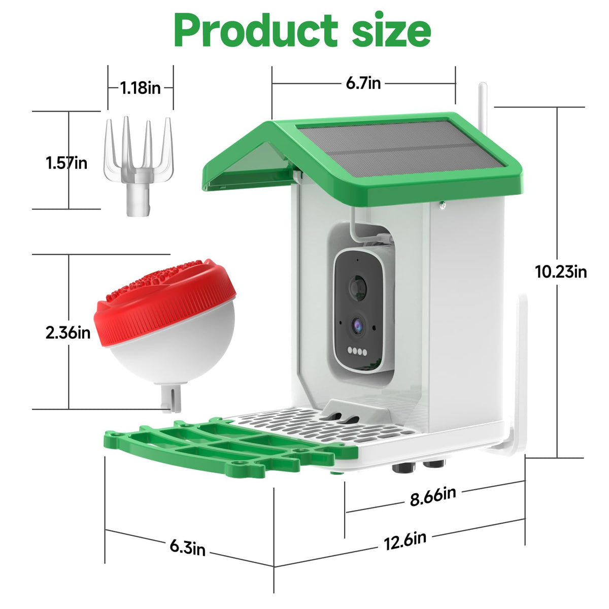 GTSABWAY weatherproof IP66 feeder supports outdoor use in all seasons.