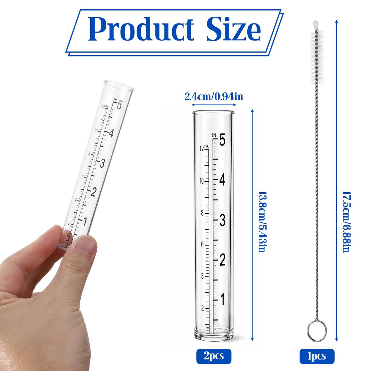 Gtziqa cleaning brush included for easy tube maintenance after rainfall.
