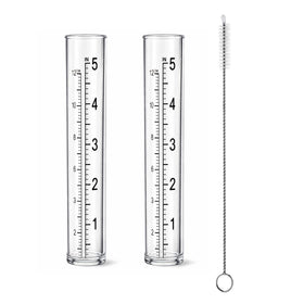 Gtziqa rain gauge replacement tube 5-inch clear, ideal for precise outdoor readings.
