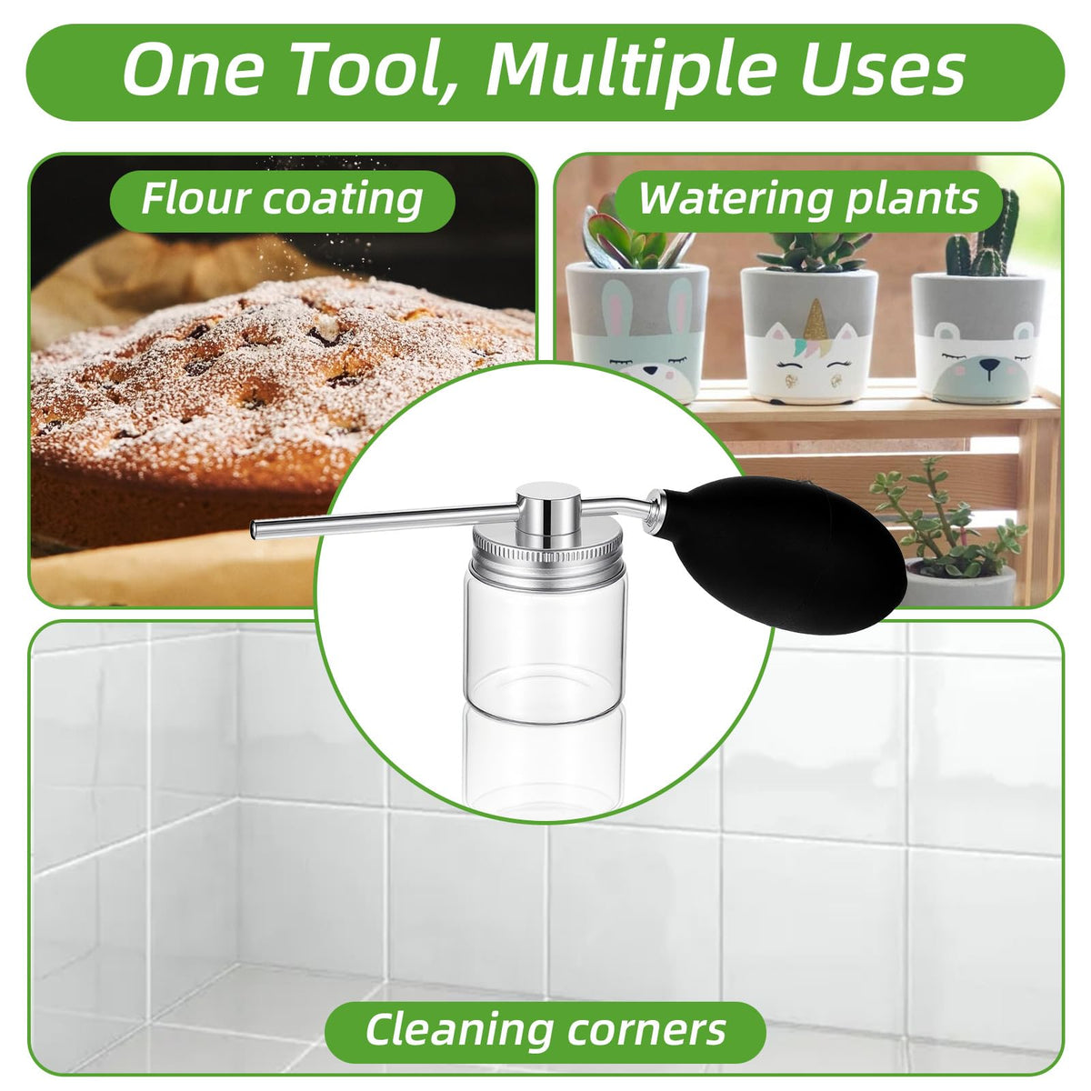 Gtziqa wide-mouth refill opening enables quick, clean powder replenishment.