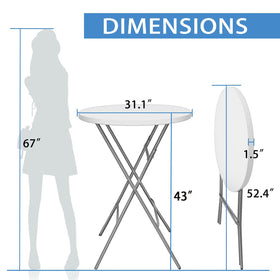 Guagua cafe bistro-height table suitable for cozy corners and small venues.
