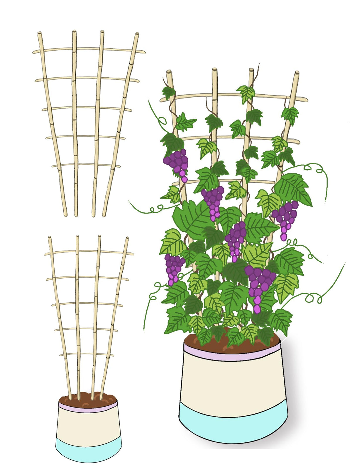 Guangye packaged trellis ready for delivery