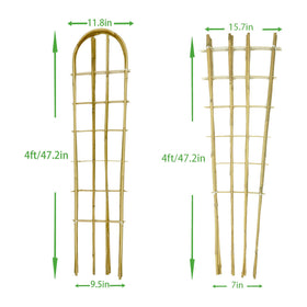 GUANGYE bamboo trellis 4ft U-shape ideal for indoor potted vines