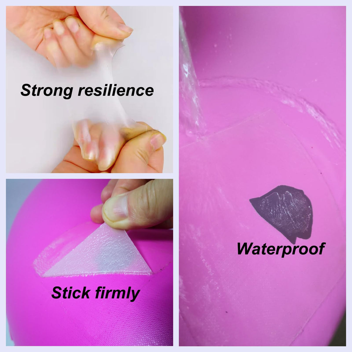 Gudandyou patch applied to air mattress for a flush, durable seal