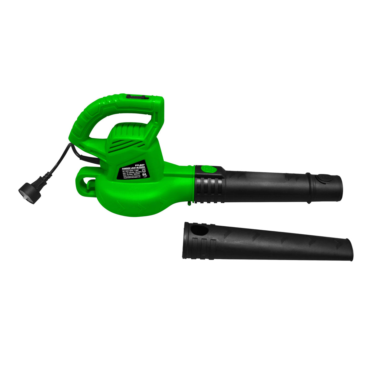GUEDE Electric Leaf Blower features corded-design for uninterrupted power.