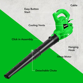 GUEDE Electric Leaf Blower handles driveway-clearing with steady power.