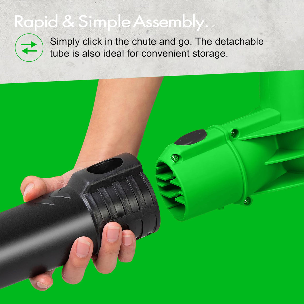 GUEDE Electric Leaf Blower's lightweight-build reduces user fatigue.